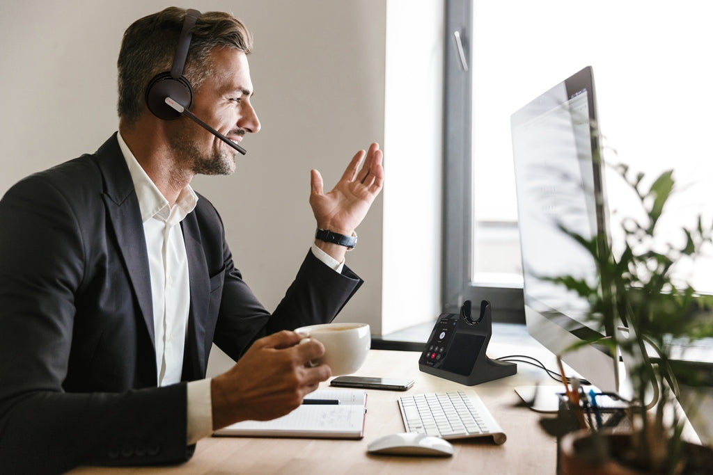 Yealink WH64 Dect Duo Station de travail Micro-casque sans fil