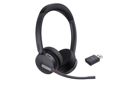 Micro-casque sans fil hybride DECT et Bluetooth Yealink WH64 DUO